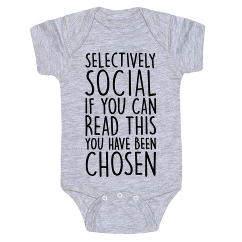 Selectively Social Baby One-Piece