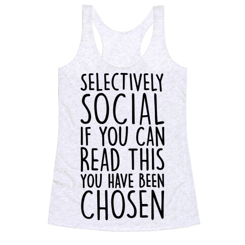 Selectively Social Racerback Tank Top