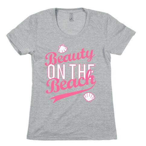 Beauty On The Beach (Baseball Tee) Womens T-Shirt