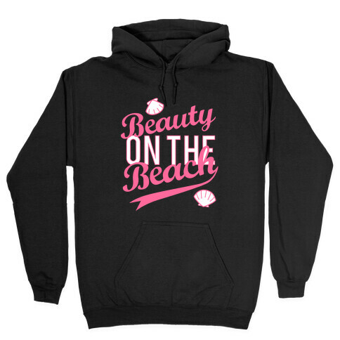 Beauty On The Beach (Baseball Tee) Hooded Sweatshirt