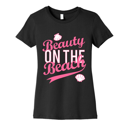 Beauty on the Beach (Dark Tank) Womens T-Shirt