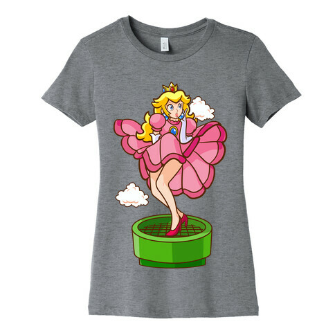 Plumbers Prefer Blondes (Peach Pin-up) Womens T-Shirt