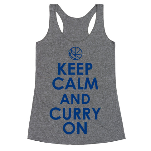Keep Calm & Curry On Racerback Tank Top
