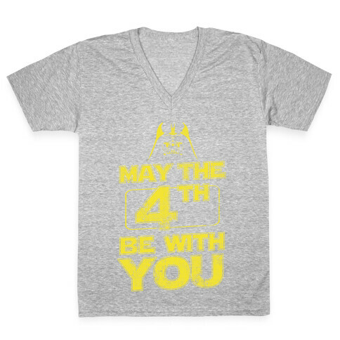 May the 4th Be With You (Vintage) V-Neck Tee Shirt