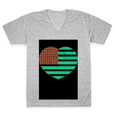 Love America (vintage) V-Neck Tee Shirt