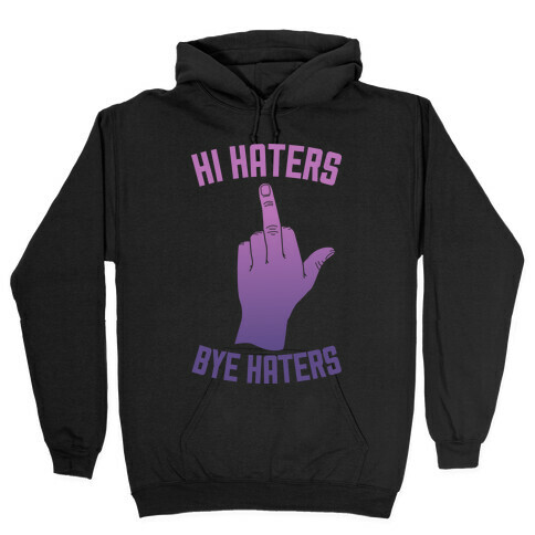 Hi Haters Bye Haters Hooded Sweatshirt