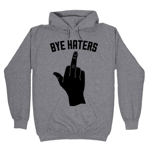 Hi Haters Bye Haters Hooded Sweatshirt