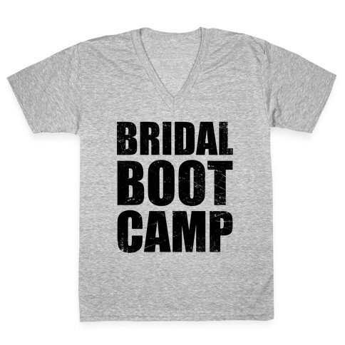 Bridal Boot Camp (Tank) V-Neck Tee Shirt