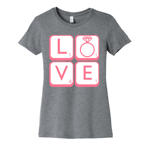 Love Scrabble Womens T-Shirt