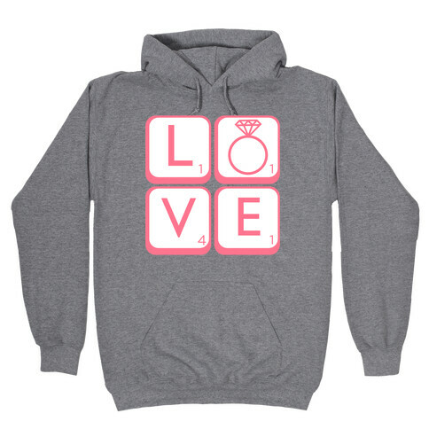 Love Scrabble Hooded Sweatshirt