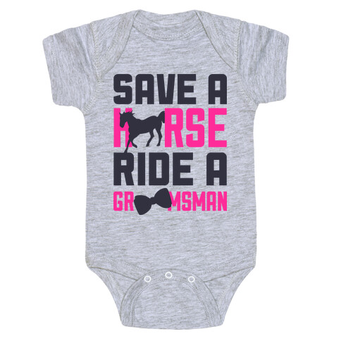 Ride a Groomsman Baby One-Piece