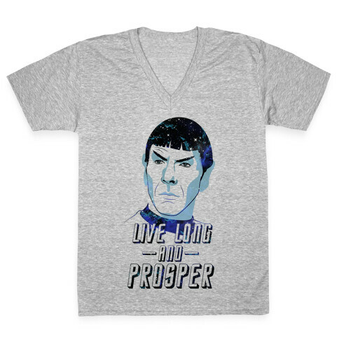 Live Long And Prosper V-Neck Tee Shirt
