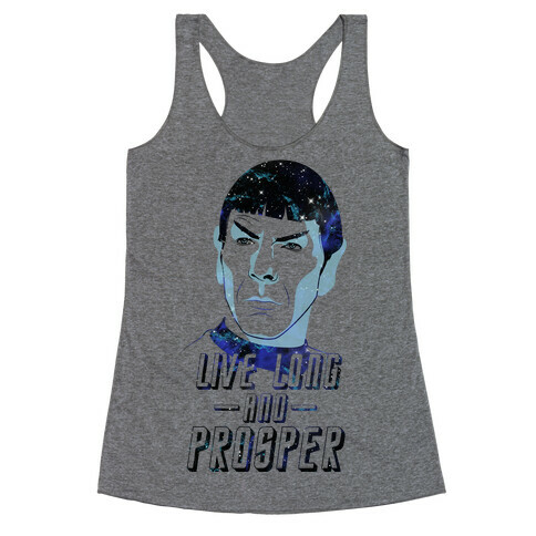 Live Long And Prosper Racerback Tank Top