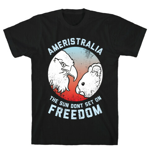 The Sun Dont Set On Freedom (Patriotic Ameristralia) T-Shirt