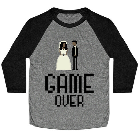 Game Over Baseball Tee