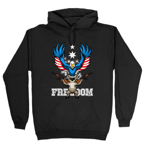 Ameristralia: TASTE THE FREEDOM (Text) Hooded Sweatshirt