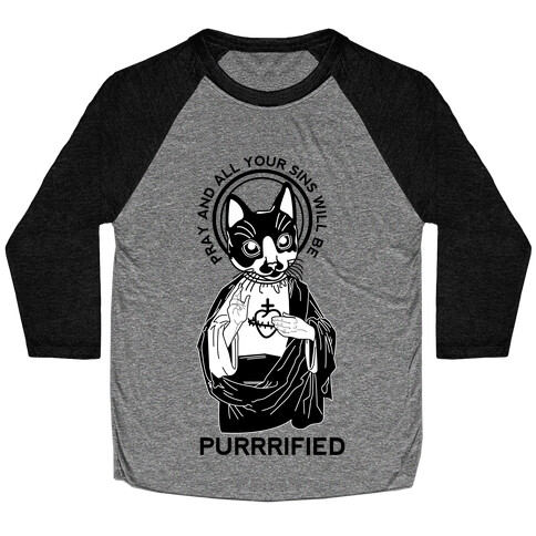 Purrrified Baseball Tee