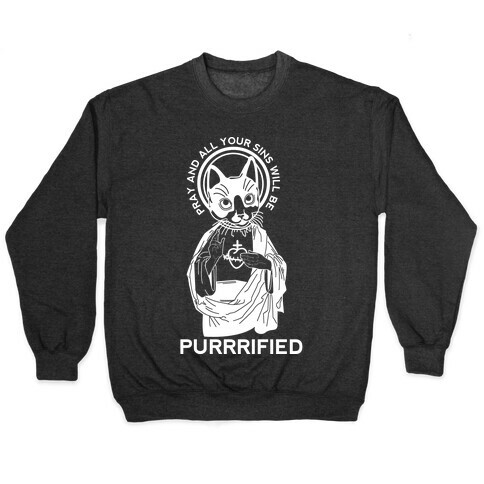 Purrrified Pullover