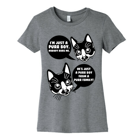 Purr Boy Womens T-Shirt