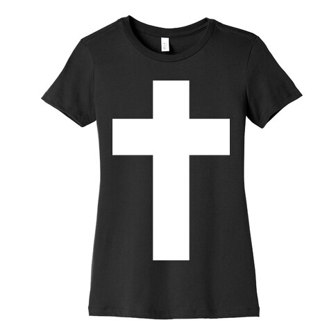 White Cross (Vintage) Womens T-Shirt