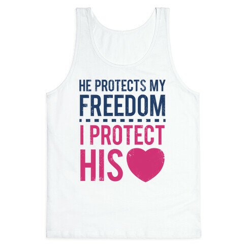 My Freedom, His Heart Tank Top
