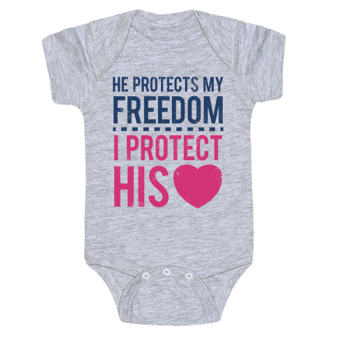 My Freedom, His Heart Baby One-Piece