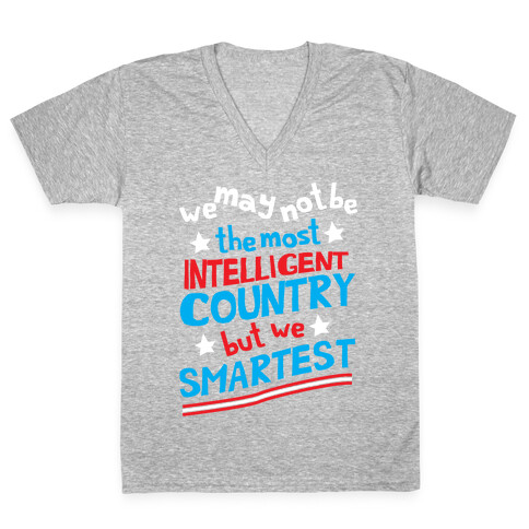 Smartest Country V-Neck Tee Shirt