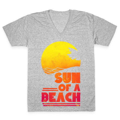 Sun of a Beach V-Neck Tee Shirt