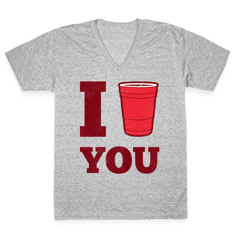 I Solo Cup You V-Neck Tee Shirt