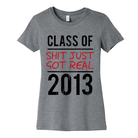 Class of 2013 (Shit Just Got REAL) (Tank) Womens T-Shirt