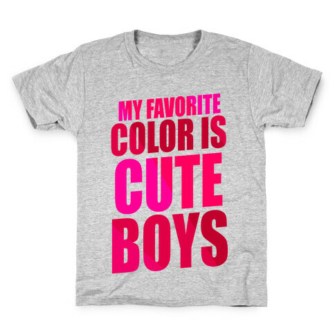 My Favorite Color Is Cute Boys Kids T-Shirt