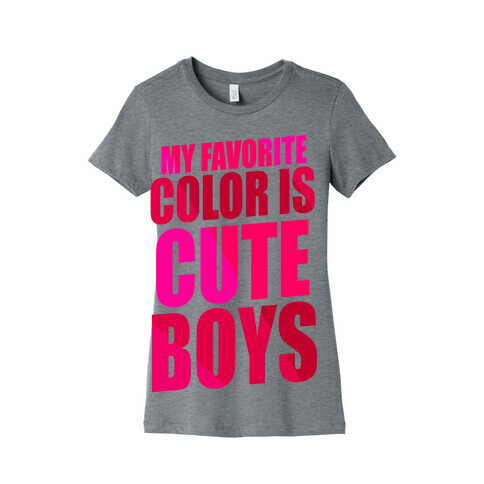 My Favorite Color Is Cute Boys Womens T-Shirt