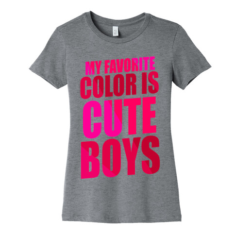 My Favorite Color Is Cute Boys Womens T-Shirt