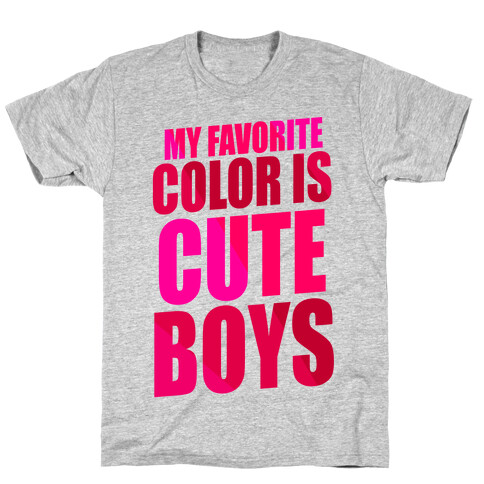 My Favorite Color Is Cute Boys T-Shirt