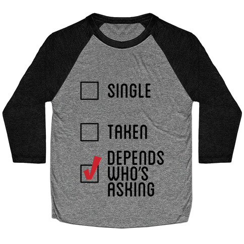 Depends Tank Baseball Tee