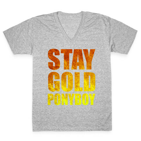 Stay Gold V-Neck Tee Shirt