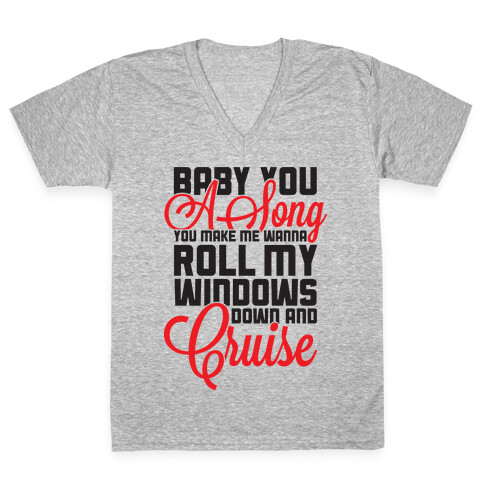 Baby You a Song (tank) V-Neck Tee Shirt