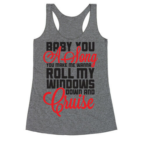 Baby You a Song (tank) Racerback Tank Top