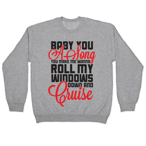 Baby You a Song (tank) Pullover