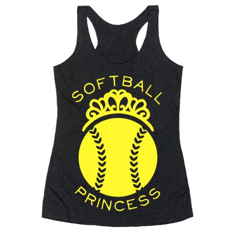 Softball Princess (Tank) Racerback Tank Top