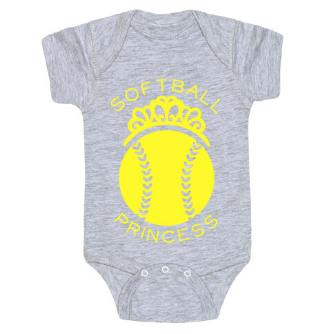 Softball Princess Baby One-Piece