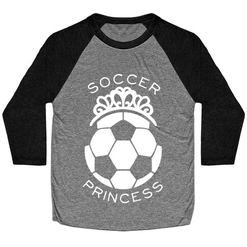 Soccer Princess Baseball Tee