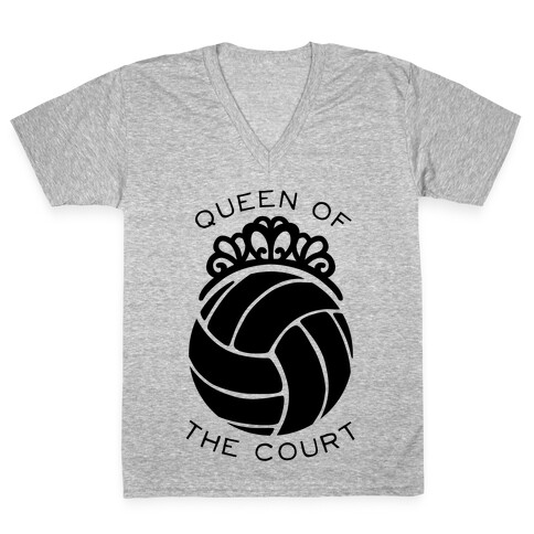 Queen Of The Court (Tank) V-Neck Tee Shirt