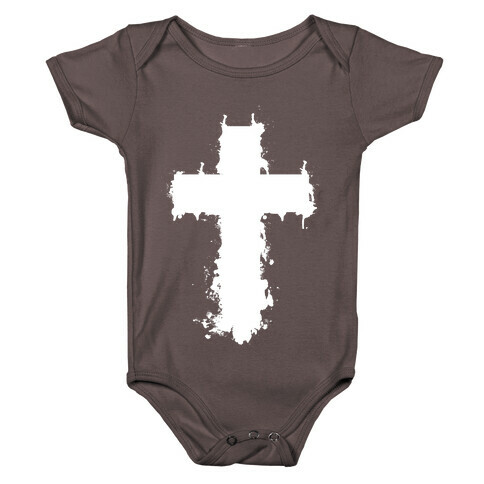 Splatter Cross Baby One-Piece