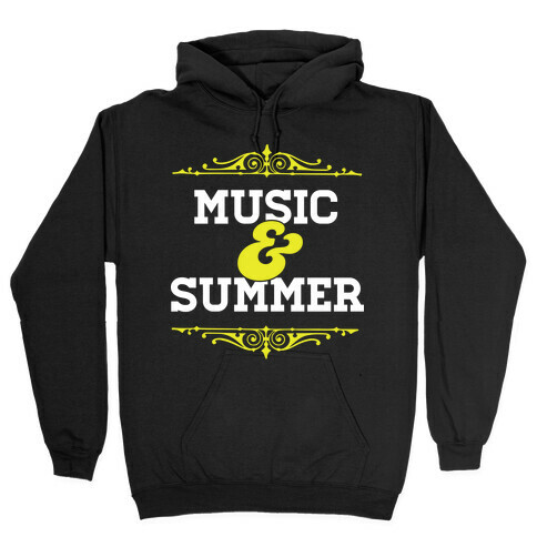 Music & Summer Hooded Sweatshirt