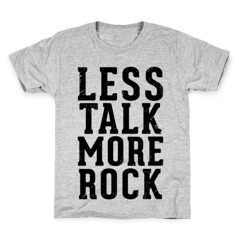 Less Talk More Rock (Tank) Kids T-Shirt