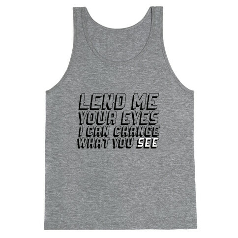 Lend Me Your Eyes Neon Tank Top