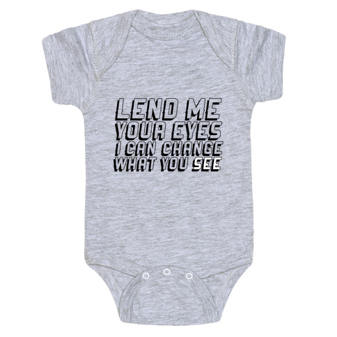 Lend Me Your Eyes Neon Baby One-Piece