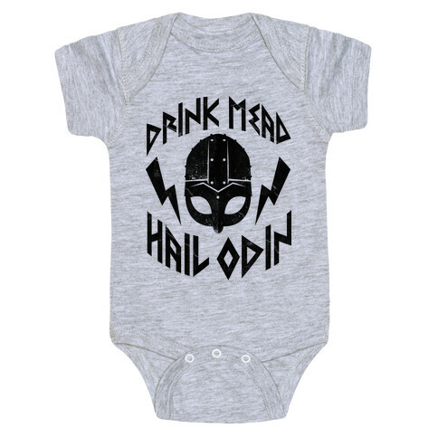 Drink Mead Hail Odin Baby One-Piece