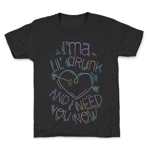 Lil Drunk (dark) Kids T-Shirt